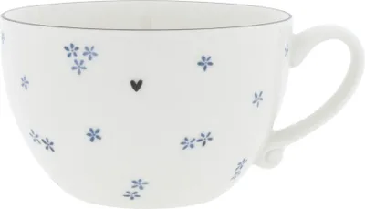 Produktbild von Suppentasse Daisies Blumen D. 13cm weiß blau Keramik Bastion Collections