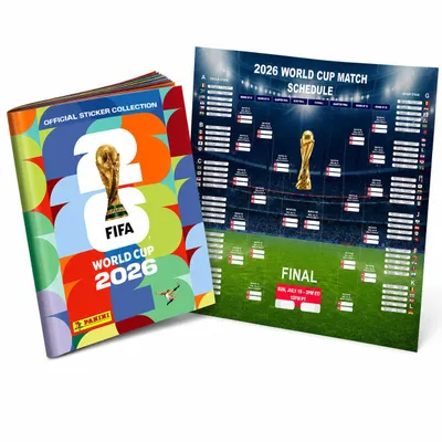 Produktbild von WM 2026 Album Set mit Spielplan & Panini Stickeralbum – Sammelalbum zur Fußball Weltmeisterschaft 2026 (Sammelalbum)