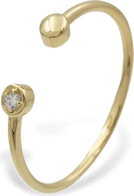 Produktbild von New Bling Zilveren Ring 9NB 0295 56 - Maat 56 - Zirkonia - Goudkleurig
