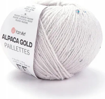 Zdjęcie produktu dla Włóczka z cekinami YarnArt Alpaca Gold Paillettes 9303 / szarobeżowy