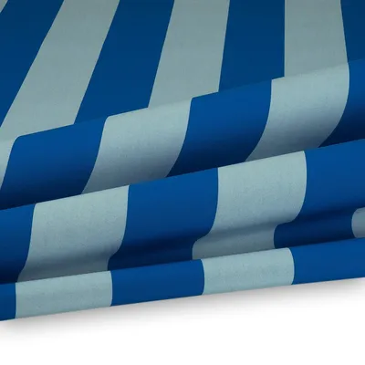 Produktbild von Markisenstoff mit Streifen teflonbeschichtet wasserabweisend 120cm himmelblau