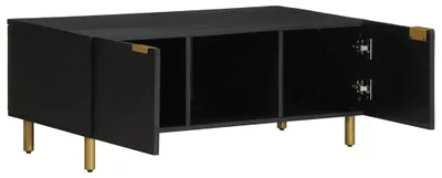 Imagen del producto de vidaXL Mesa de centro negra, 100x54x40 cm, fabricada en material de madera