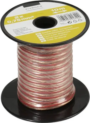 Produktbild von Lautsprecherkabel auf Minispule, 2x 0,75 mm², 10m (46820)