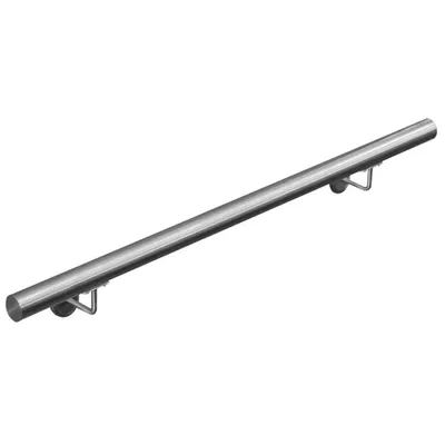 Obrázok produktu pre Zábradlie z nehrdzavejúcej ocele V2Aox, priemer: 4,2 cm, odolné proti korózii a poveternostným vplyvom, vrátane montážneho materiálu, držiak, dĺžka: 90 cm