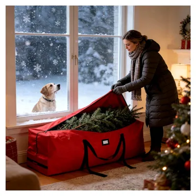 Produktbild von Aufbewahrungssack für Weihnachtsbaum - Wasserdichter Organizer mit großer Kapazität