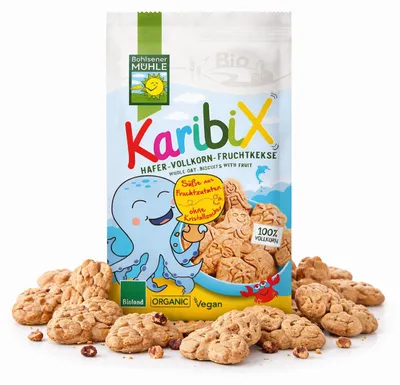 Produktbild von Bohlsener Mühle KaribiX Hafer-Vollkorn Fruchtkekse