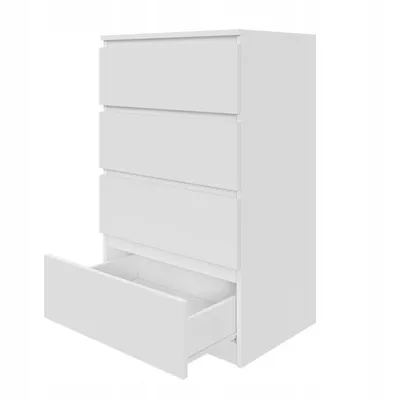 Produktbild von Kommode AVEN 60cm weiß 4 Schubladen, Wohnzimmer, Schlafzimmer Schrank