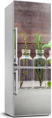 Produktbild von Tulup Kühlschrankdekoration - 70x190 cm - Aufkleber auf dem Kühlschrank - Kräuter