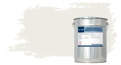 Productafbeelding van Wixx PolyurethanBootlak Dekkend Hoogglans - RAL 9010 | Zuiver Wit - 10L