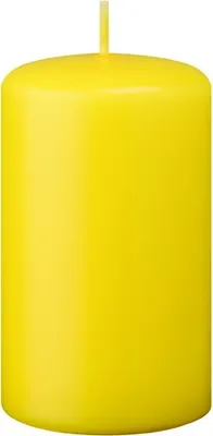 Produktbild von 4er Set Oster, Frühling, Stumpenkerzen Citron 10 x Ø 5 cm