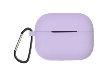Produktbild von AirPods Pro 1, 2 Schutzhülle mit Karabiner-Haken – Lila