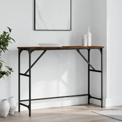 Produktbild von "im Angebot" Konsolentisch Räuchereiche 100x32x75 cm Holzwerkstoff - Kaffeetisch CC22861