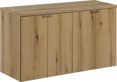 Produktbild von Badezimmerschrank Eiche 100 Cm Mit Platte Naturbelassen