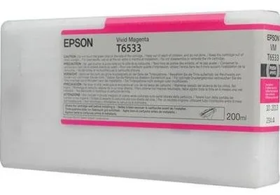 Produktbild von Epson T6533 Vivid Magenta-Tintenpatrone (200 ml), Standardertrag, Magenta, Tinte auf Pigmentbasis, 200 ml, 1 Stück(e), Einzelpackung