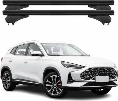 Image de Barres de toit Menabo pour MG One 2021-2025 Aluminium Noir 2 pièces