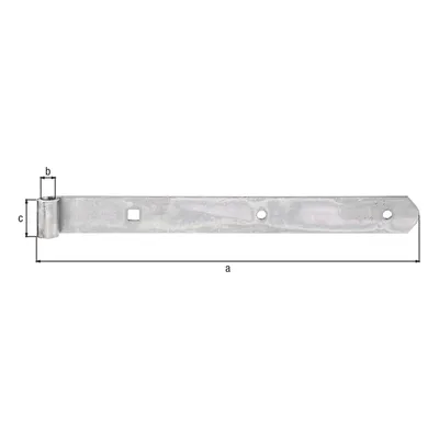 Productafbeelding van Gustav Alberts, ophangband, 300x Ø 10x30 mm, staal, onbewerkt, geleefd, verzinkt - artikelnummer 313647