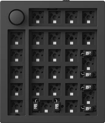Produktbild von Keychron Q0 Max QMK Kabellose Mechanische Numpad / Ziffernblock, Barebone Knob, Carbon Black, Barebone Q0M-B1