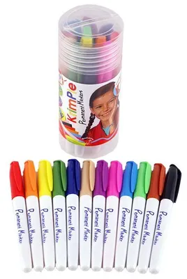 Produktbild von Collall Krimpie-Marker-Set Permanentmarker 12 Farben für Bastelprojekte