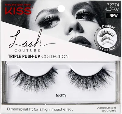 Produktbild von Kiss | Künstliche Wimpern, Wimpernstreifen, VTeddy Kiss, lang, dick, 1 Paar