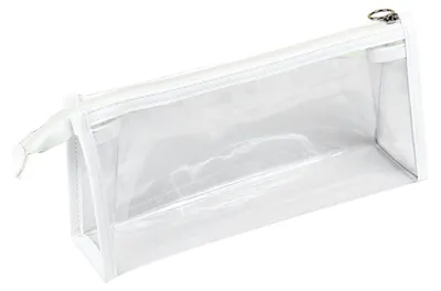 Obrázok produktu pre Priehľadné puzdro na perá, veľký objem, vodotesné, prenosné, minimalistické, PVC, priehľadné, puzdro na perá pre písacie potreby, kozmetiku,