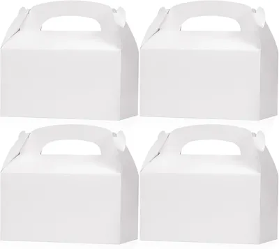 Productafbeelding van Geschenkdoos - Wit - Geschenkdozen met draaggreep - 15 stuks