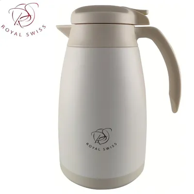 Produktbild von Royal Swiss Isolierkanne 2L Thermoskanne Edelstahl Beige
