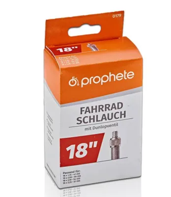 Produktbild von Fahrradschlauch 18" x 1.75 x 2.00 Dunlopventil