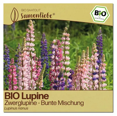 Produktbild von Samenliebe  Zwerglupine Samen | Bunte Mischung - samenfestes  Saatgut