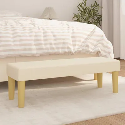 Produktbild von "im Angebot" Sitzbank Creme 100x30x30 cm Stoff - Gartenbänke CC15649