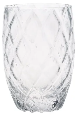 Produktbild von Losanghe Kollektion, 6er-Set Trinkgläser aus Klarglas, handgefertigt mit Diamantverzierung für ein elegantes und modernes Design