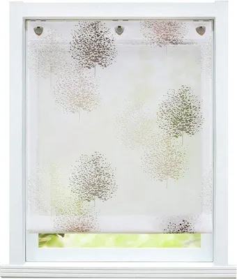 Immagine prodotto di Tenda a rullo trasparente senza fori - 1 pezzo - Bianca - 100x140 cm