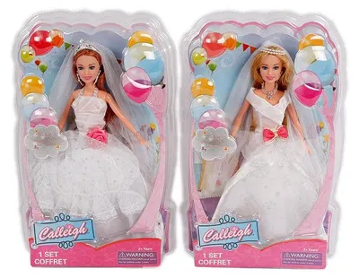 Produktbild von Braut Modepuppe 29 cm weiß Spielzeug Hochzeit