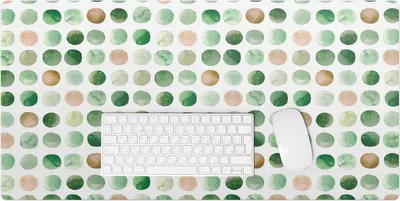 Produktbild von Aquarellpunkte – Schreibtischunterlage – Rutschfeste Tischunterlage – Schreibtischmatte für Büro & Zuhause – Schreibunterlage – Mauspad – Tischmatte – 90 x 45 cm
