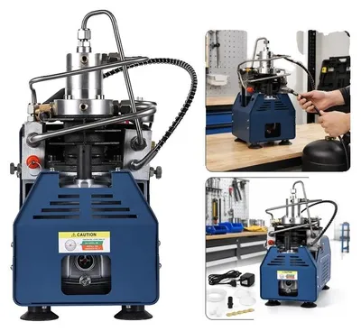 Produktbild von Hochdruckluftkompressor, 30MPA, 1,8kW, 50L/min Füllgeschwindigkeit, Automatische Abschaltung, Wassergekühltes System