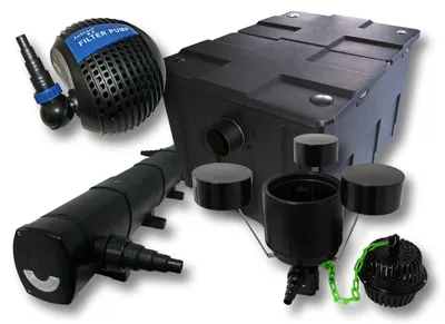 Obrázek produktu pro Sada:jezírkový filtr 60000l 72W UVC jezírkový čistič 80W jezírkové čerpadlo skimmer