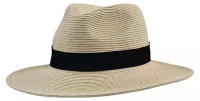 Produktbild von P.A.C. Ecuador Panama Straw Hat S/M braun - dark beige/total black