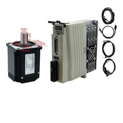 Produktbild von Servomotor mit Treiber, hohe Drehmomentkapazität, mehrere Leistungsbewertungen, vielseitige Steuerungsoptionen , 400 Watt, 220V