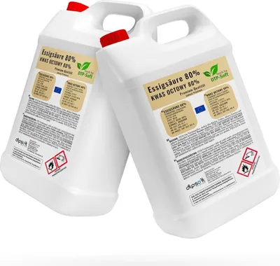 Produktbild von 10l Essigsäure 80%  Essigessenz 2x5 liter
