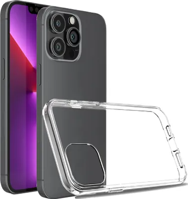 Immagine prodotto di Custodia del telefono cellulare per iPhone 13 Pro Custodia protettiva trasparente antiurto su misura in silicone/TPU