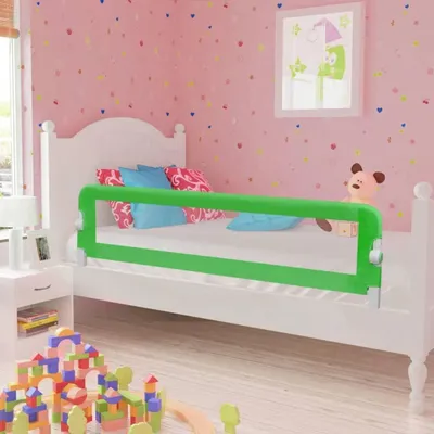 Produktbild von Sicherheitsbettgitter für Kleinkinder 150x42 cm in Grün