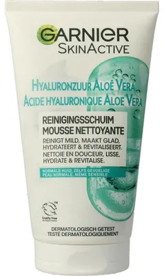 Productafbeelding van Garnier SkinActive reinigingschuim hyaluronzuur aloe vera (150 ml)