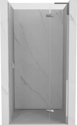 Image de Mexen Mist-H L Porte de douche pivotante droite 90 cm, transparente, chrome - 8A5L-090-000-01-00-P