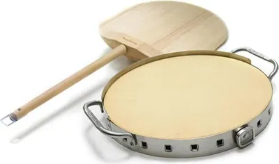 Image de Broil King Premium pierre à pizza avec poussoir en bois
