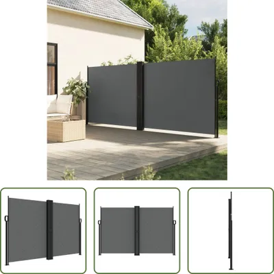 Obrázek produktu pro The Living Store Výsuvná boční markýza antracit 160x1000 cm