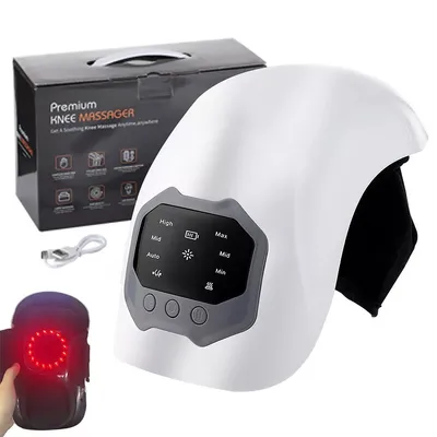 Produktbild von Massagegerät,Kniemassagegerät,Heiße Kompresse, rote Lichtvibration, LED-Touchscreen, 2000 mAh, 3-stufige Temperaturregelung