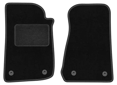 Immagine prodotto di Wielganizator tappetini auto velours anteriori adatto per Jeep Wrangler IV (2017-, fuoristrada) neri, set 2 pz, con fissaggi