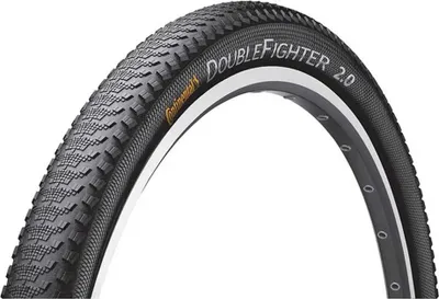 Obrázok produktu pre Plášť Continental Double Fighter III 20x1,75 (47-406) Sport – drôtený čierny reflexný 0101283
