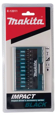 Image de Jeu d'embouts MAKITA E-12011 Impact Black Bit-Set 10-tlg