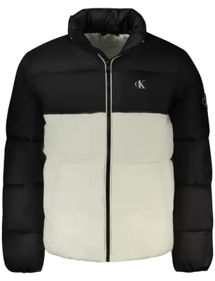 Produktbild von Weiße Herrenjacke aus recyceltem Material mit Kontrastelementen