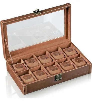 Produktbild von Designhütte - Uhrenbox - Camel 10 Braun 70005-133